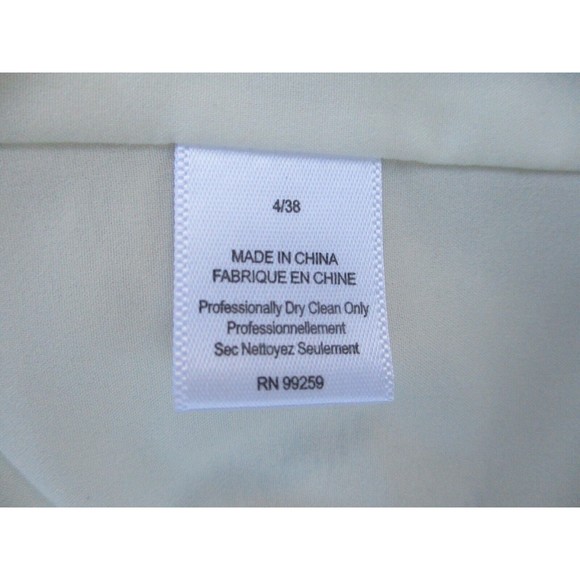 Vera Wang Lavender Label Dress Size 4 Silver w/Pockets & Ruffles Cocktail Party - Picture 14 of 15